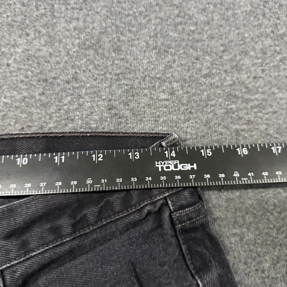 Vintage Levis 501 Jeans Mens 31x32 Black Straight Leg Button Fly Denim Paper Tag